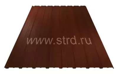 Профнастил C 10 0.45мм Print Elite (Colority Print TwinColor) Корея Cherry Wood (коричневый) Grand Line