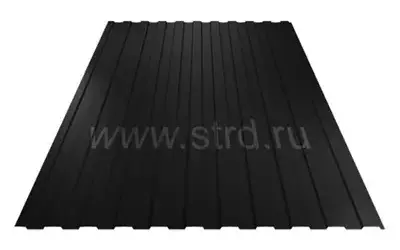 Профнастил C 8 0.5мм Rooftop Бархат (Rooftop Matte) Россия RAL 9005 (черный) Stynergy