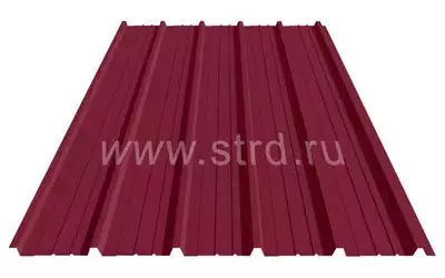 Профнастил ST 15 0.5мм Rooftop Бархат (Rooftop Matte) Россия RAL 3005 (вишневый) Stynergy