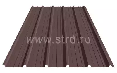 Профнастил ST 15 0.5мм Rooftop Бархат (Rooftop Matte) Россия RAL 8017 (коричневый) Stynergy