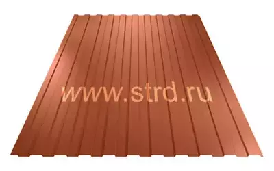 Профнастил C 8 0.5мм Corundum 50 матовый Россия RAL 8004 (кирпичный) Stynergy