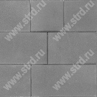 Тротуарная плитка Триада Серый основа - серый цемент набор на м2  t=60мм BRAER