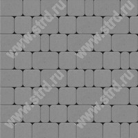 Тротуарная плитка Классика Серый основа - серый цемент набор на м2  t=60мм Фабрика Готика