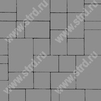 Тротуарная плитка Бавария 60 Серый основа - серый цемент набор на м2  t=60мм Steingot