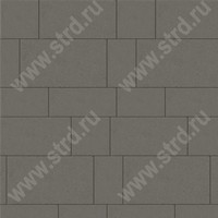 Тротуарная плитка Инсбрук Тироль Серый основа - серый цемент набор на м2  t=60мм SteinRus