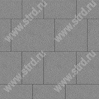 Тротуарная плитка Колдиз 3 Серый основа - серый цемент набор на м2  t=60мм Колдиз