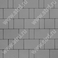 Тротуарная плитка Старый город Ландхаус 2.0 Серый основа - серый цемент набор на м2  t=60мм BRAER