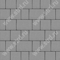 Тротуарная плитка Новый город 1НГ6ф Серый основа - серый цемент набор на м2  t=60мм Нобетек
